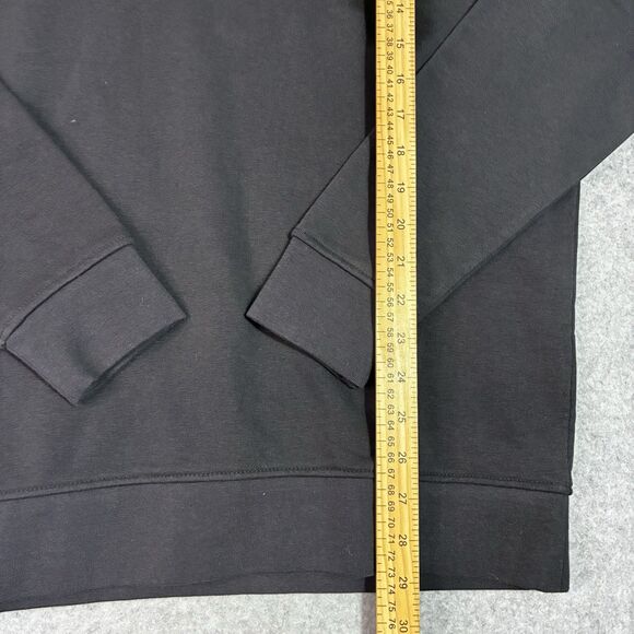 Kappa Sweatshirt Men’s Large Black Crewneck Pullover Yellow Logo - Picture 3 of 5